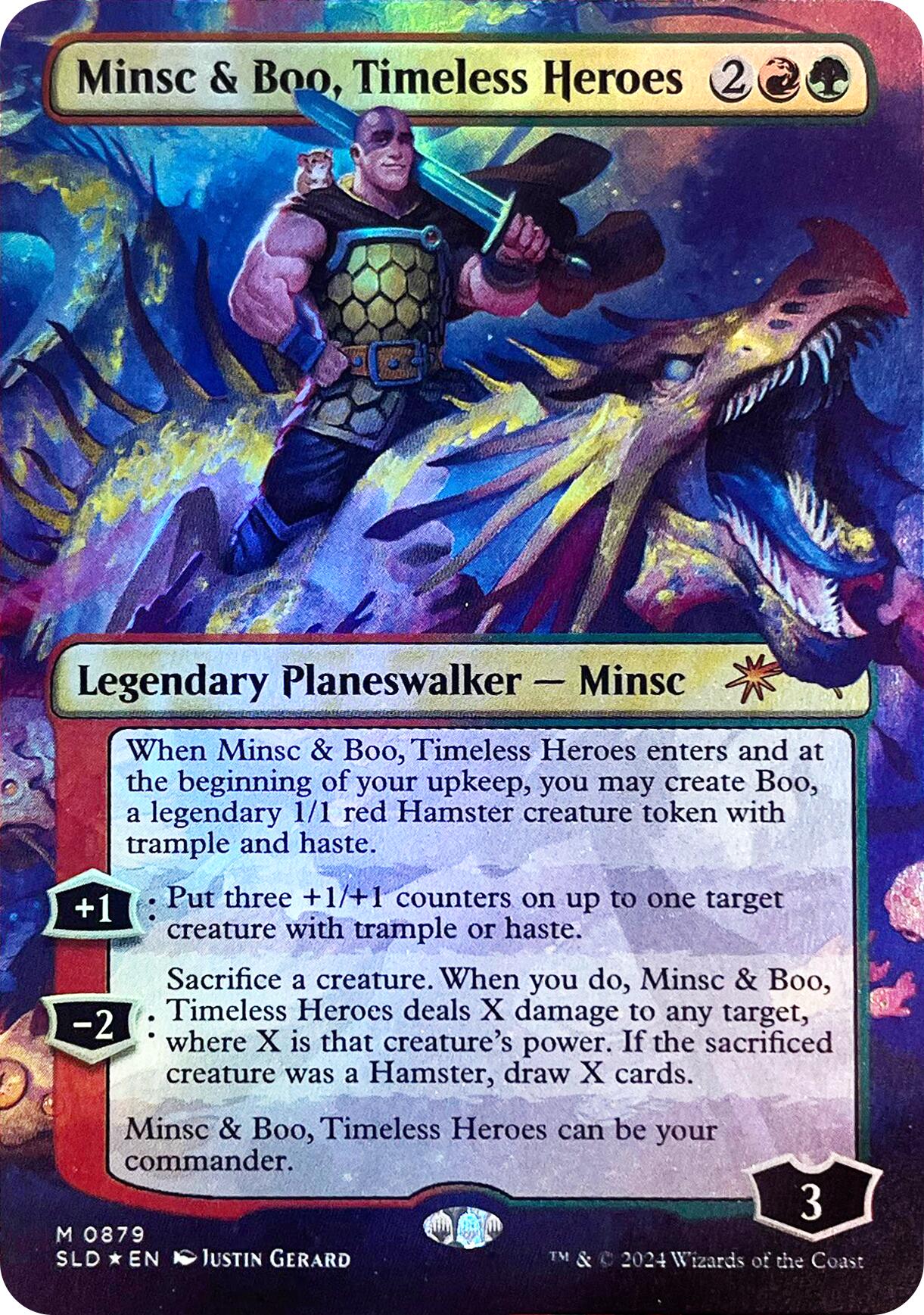 Minsc & Boo, Timeless Heroes (Rainbow Foil) [Secret Lair Drop Series] | Gear Gaming Bentonville