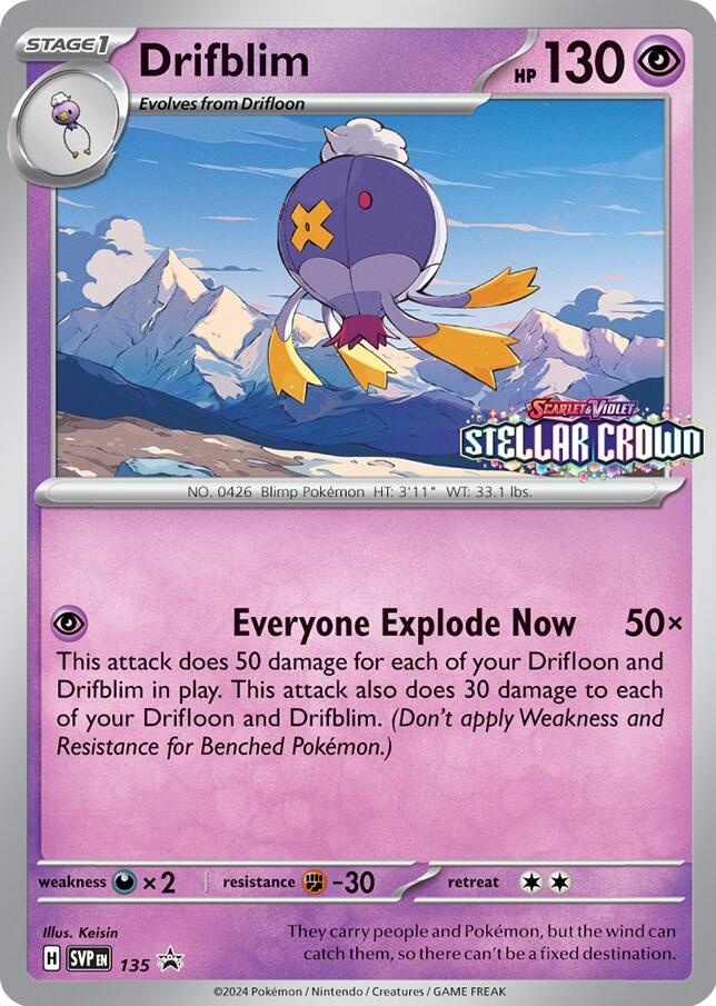 Drifblim (SVP135) [Scarlet & Violet: Black Star Promos] | Gear Gaming Bentonville