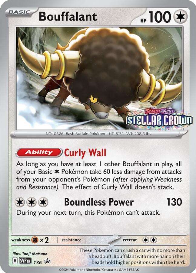 Bouffalant (SVP136) [Scarlet & Violet: Black Star Promos] | Gear Gaming Bentonville