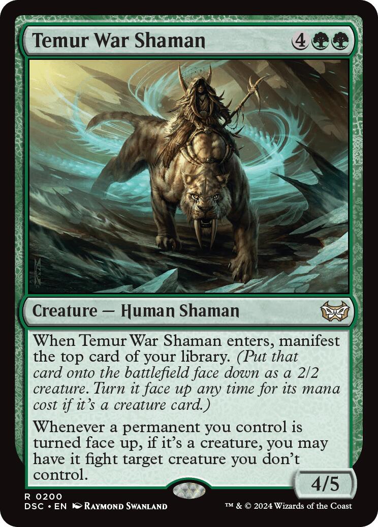 Temur War Shaman [Duskmourn: House of Horror Commander] | Gear Gaming Bentonville