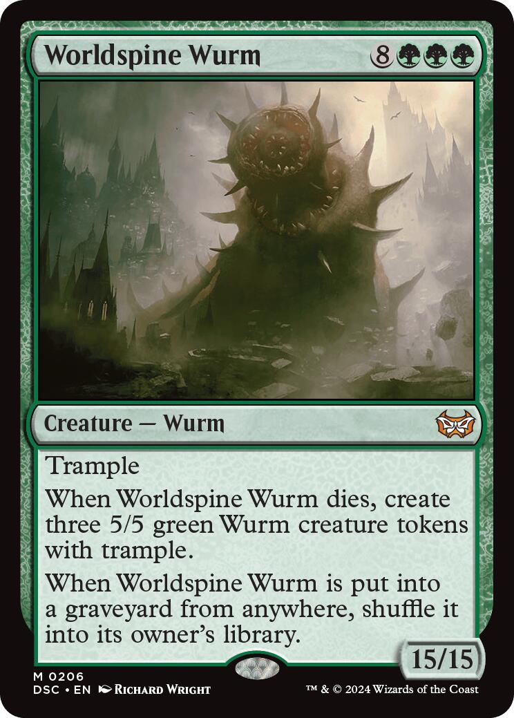 Worldspine Wurm [Duskmourn: House of Horror Commander] | Gear Gaming Bentonville