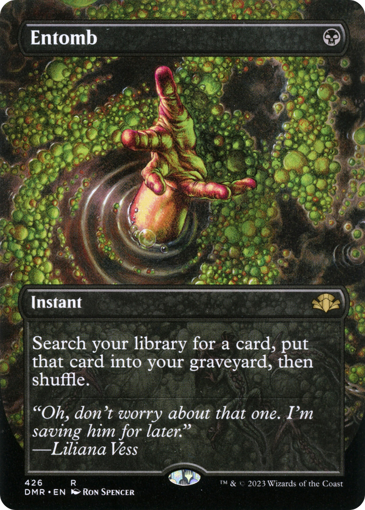 Entomb (Borderless Alternate Art) [Dominaria Remastered] | Gear Gaming Bentonville