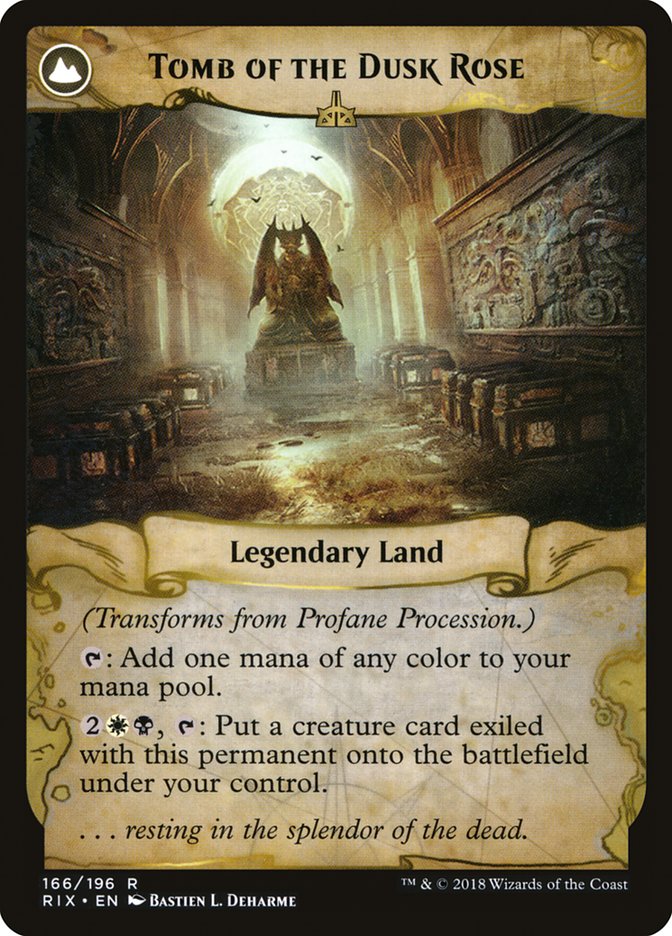 Profane Procession // Tomb of the Dusk Rose [Rivals of Ixalan] | Gear Gaming Bentonville
