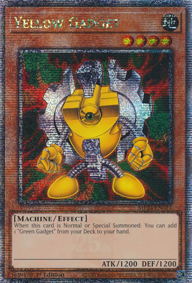 Yellow Gadget [MP24-EN013] Quarter Century Secret Rare | Gear Gaming Bentonville