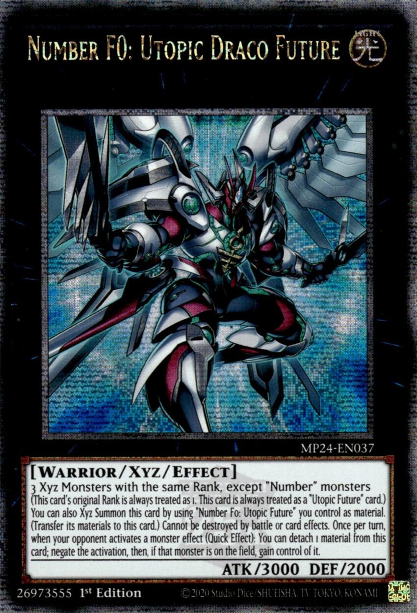 Number F0: Utopic Draco Future [MP24-EN037] Quarter Century Secret Rare | Gear Gaming Bentonville