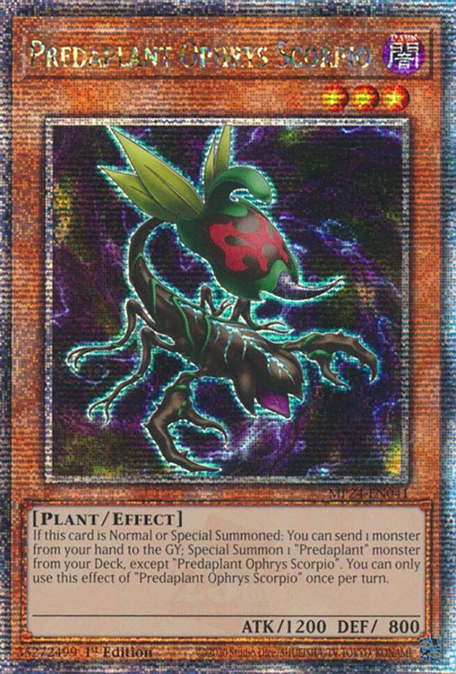 Predaplant Ophrys Scorpio [MP24-EN041] Quarter Century Secret Rare | Gear Gaming Bentonville