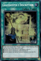 Gravekeeper's Inscription [MP24-EN064] Prismatic Secret Rare | Gear Gaming Bentonville