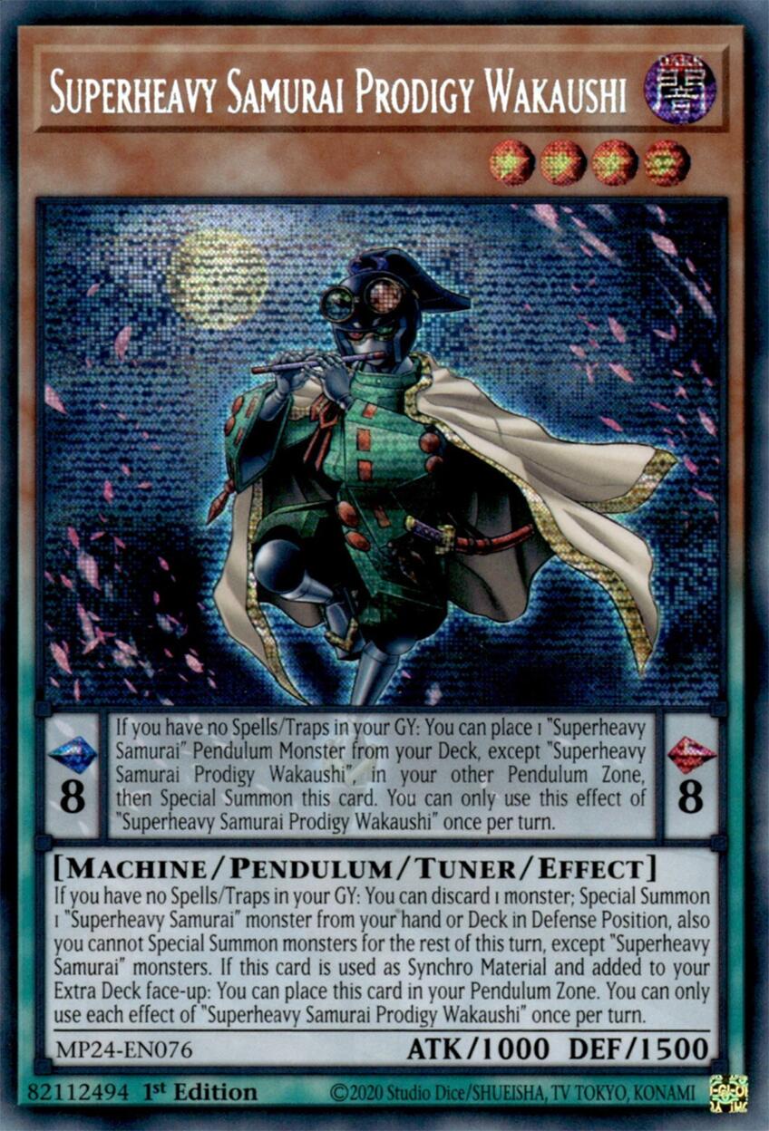 Superheavy Samurai Prodigy Wakaushi [MP24-EN075] Prismatic Secret Rare | Gear Gaming Bentonville