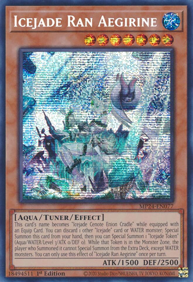 Icejade Ran Aegirine [MP24-EN077] Prismatic Secret Rare | Gear Gaming Bentonville