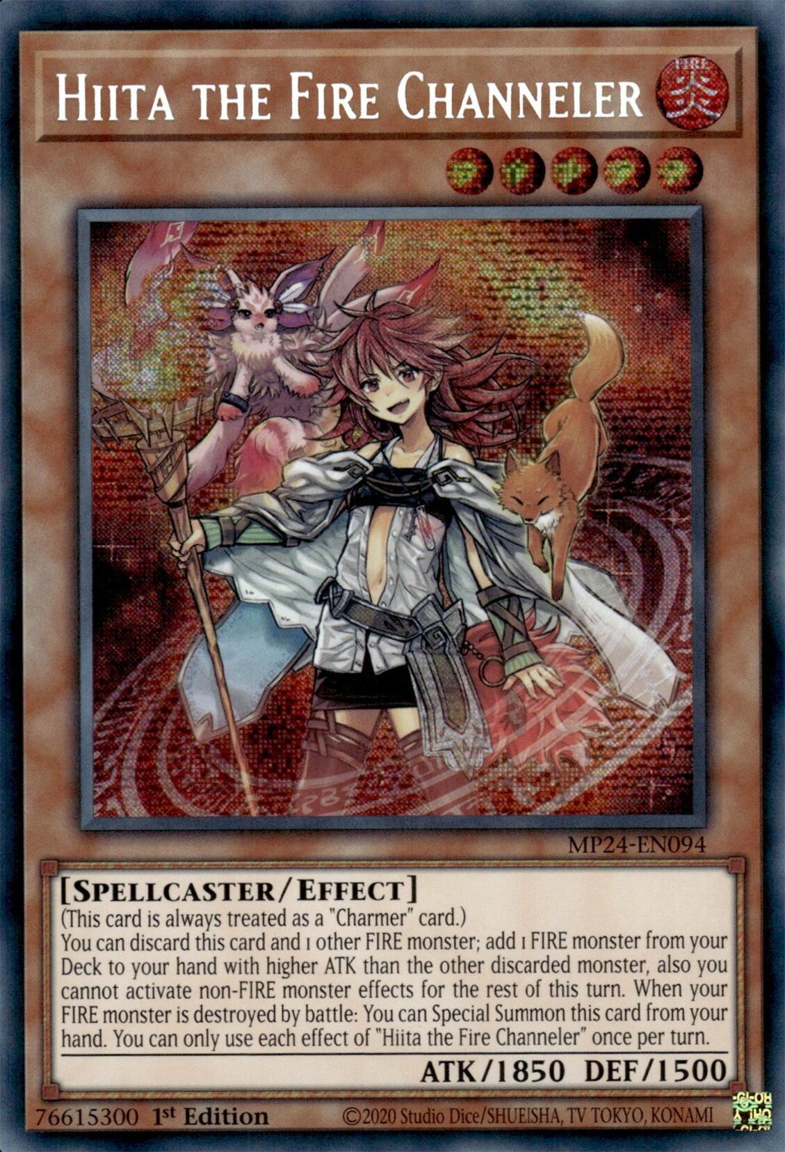 Hiita the Fire Channeler [MP24-EN094] Prismatic Secret Rare | Gear Gaming Bentonville