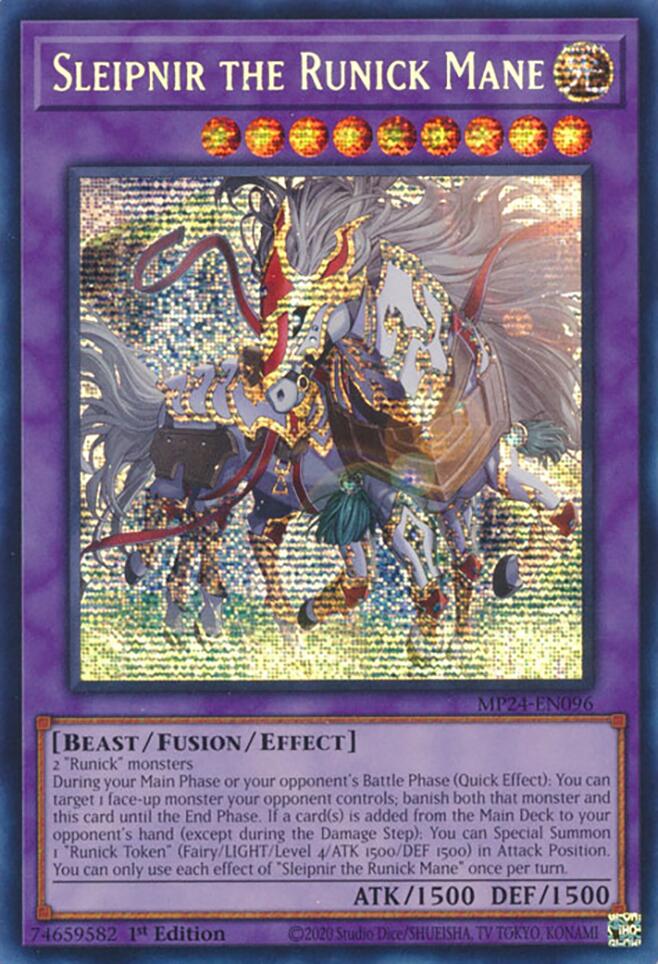 Sleipnir the Runick Mane [MP24-EN096] Prismatic Secret Rare | Gear Gaming Bentonville