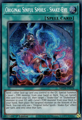 Original Sinful Spoils - Snake-Eye [MP24-EN124] Prismatic Secret Rare | Gear Gaming Bentonville