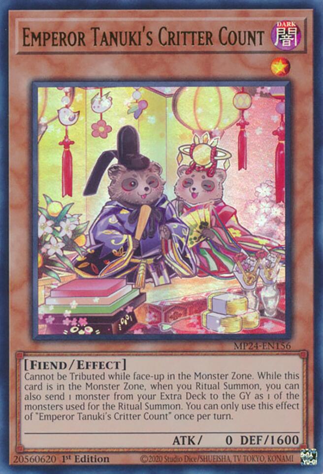 Emperor Tanuki's Critter Count [MP24-EN156] Ultra Rare | Gear Gaming Bentonville