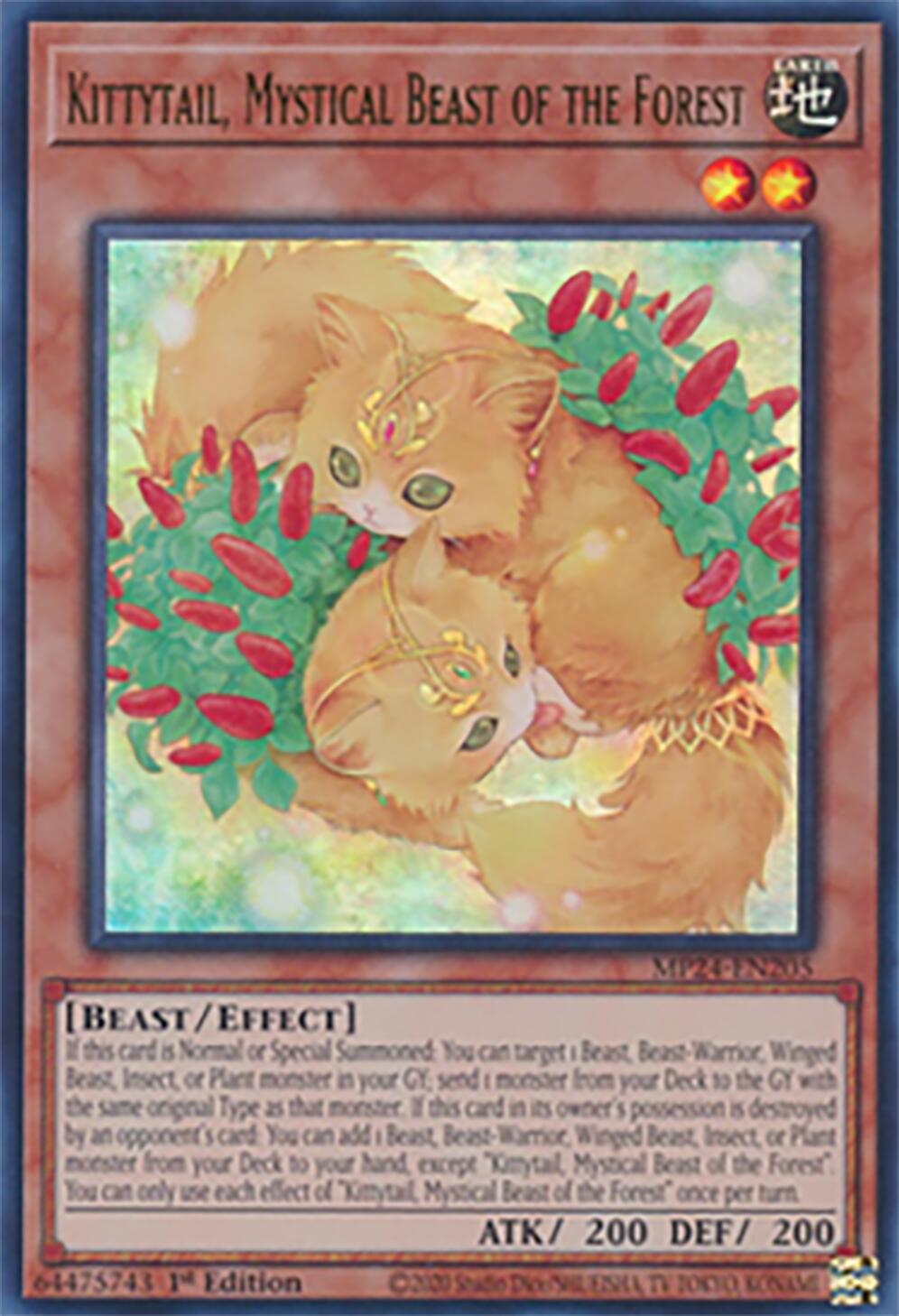 Kittytail, Mystical Beast of the Forest [MP24-EN205] Ultra Rare | Gear Gaming Bentonville