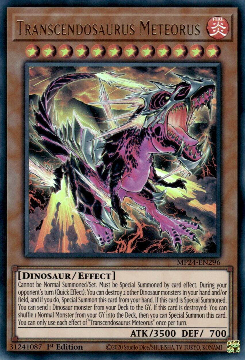 Transcendosaurus Meteorus [MP24-EN296] Ultra Rare | Gear Gaming Bentonville
