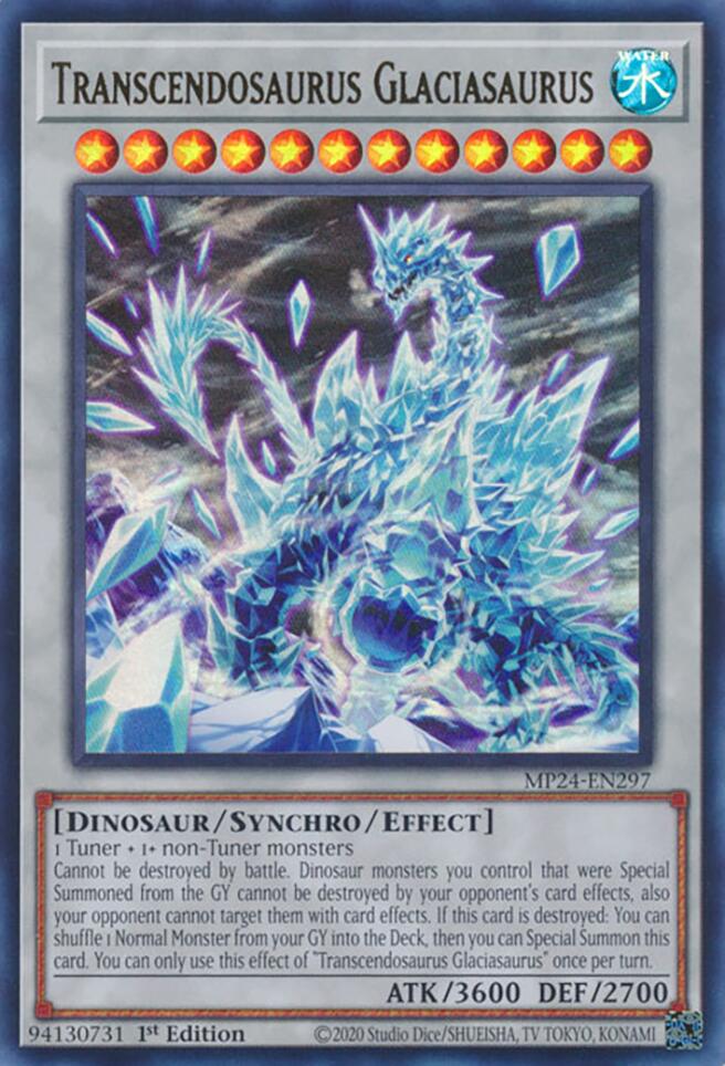 Transcendosaurus Glaciasaurus [MP24-EN297] Ultra Rare | Gear Gaming Bentonville