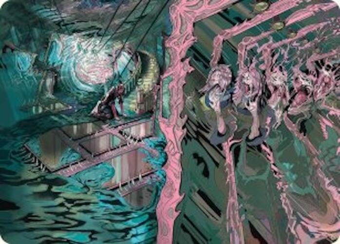 Mirror Room // Fractured Realm Art Card [Duskmourn: House of Horror Art Series] | Gear Gaming Bentonville
