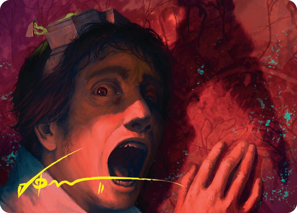 Murder Art Card (Gold-Stamped Signature) [Duskmourn: House of Horror Art Series] | Gear Gaming Bentonville