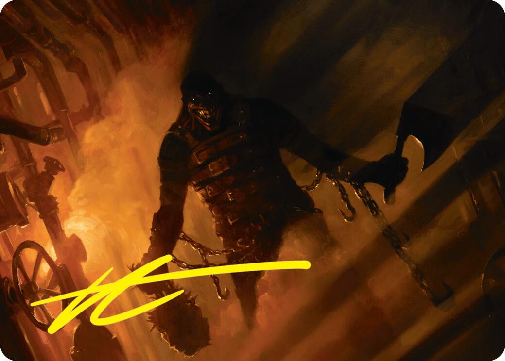 Boilerbilges Ripper Art Card (Gold-Stamped Signature) [Duskmourn: House of Horror Art Series] | Gear Gaming Bentonville