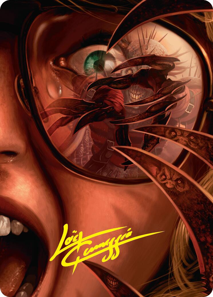 Razorkin Needlehead Art Card (Gold-Stamped Signature) [Duskmourn: House of Horror Art Series] | Gear Gaming Bentonville