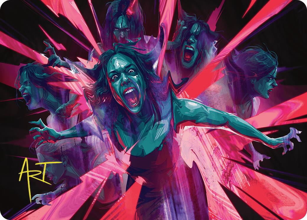 Waltz of Rage Art Card (Gold-Stamped Signature) [Duskmourn: House of Horror Art Series] | Gear Gaming Bentonville