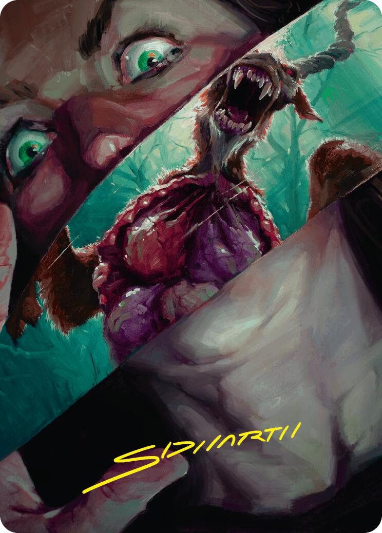 Hauntwoods Shrieker Art Card (Gold-Stamped Signature) [Duskmourn: House of Horror Art Series] | Gear Gaming Bentonville
