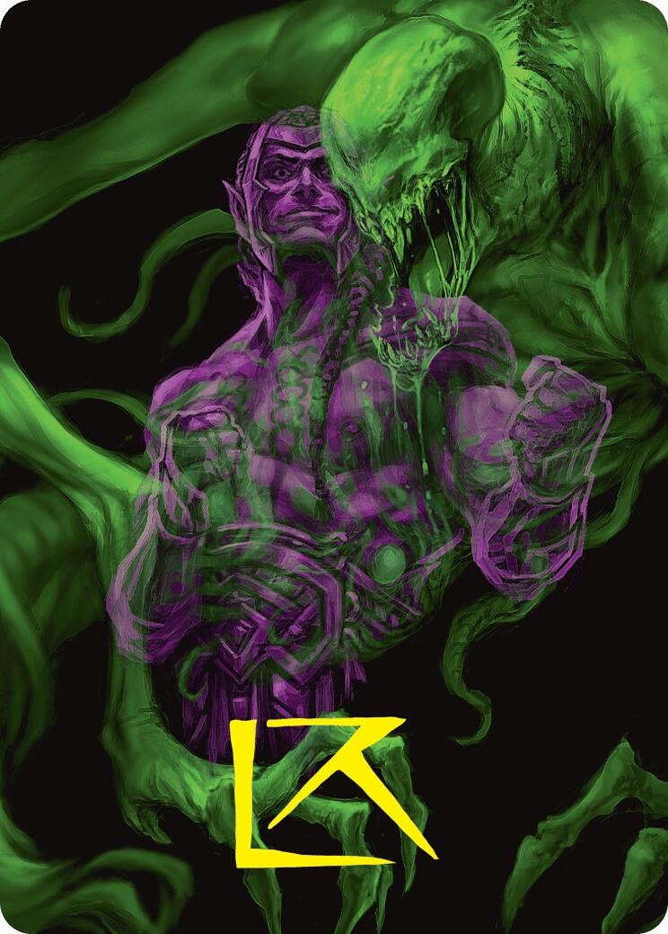 Tyvar, the Pummeler Art Card (Gold-Stamped Signature) [Duskmourn: House of Horror Art Series] | Gear Gaming Bentonville