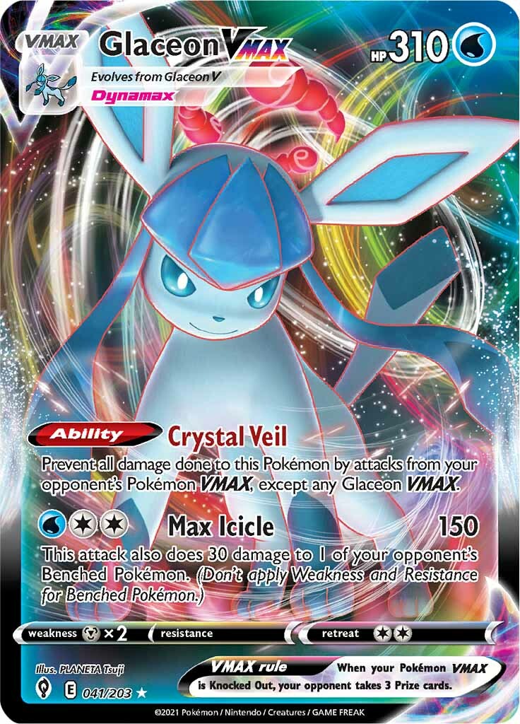 Glaceon VMAX (041/203) [Sword & Shield: Evolving Skies] | Gear Gaming Bentonville