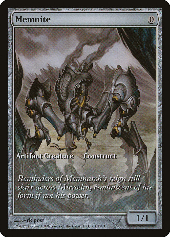 Memnite (Game Day) (Extended Art) [Scars of Mirrodin Promos] | Gear Gaming Bentonville