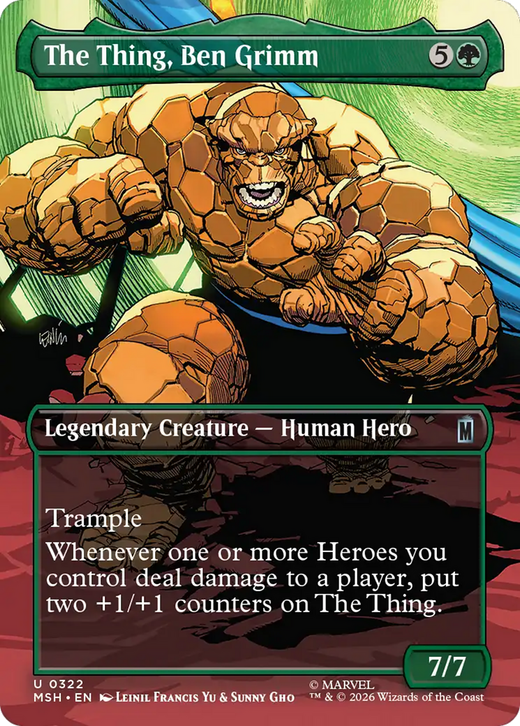 The Thing, Ben Grimm (Borderless) [Marvel Super Heroes] | Gear Gaming Bentonville