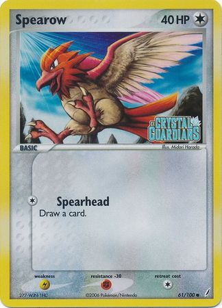 Spearow (61/100) (Stamped) [EX: Crystal Guardians] | Gear Gaming Bentonville