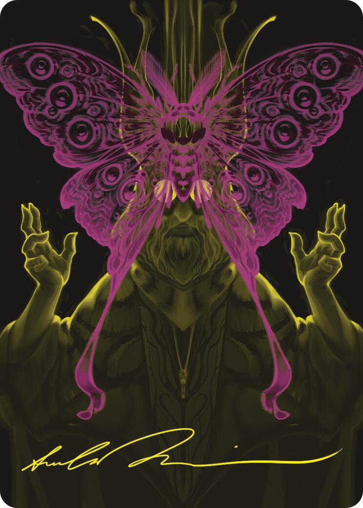 Victor, Valgavoth's Seneschal Art Card (44/54) (Gold-Stamped Signature) [Duskmourn: House of Horror Art Series] | Gear Gaming Bentonville