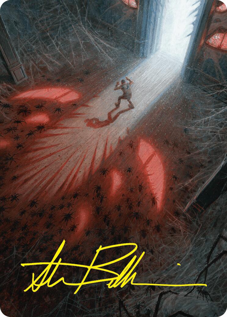 Fear My Authority Art Card (Gold-Stamped Signature) [Duskmourn: House of Horror Art Series] | Gear Gaming Bentonville