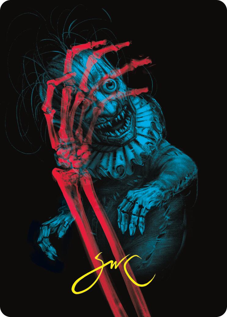 Marvin, Murderous Mimic Art Card (Gold-Stamped Signature) [Duskmourn: House of Horror Art Series] | Gear Gaming Bentonville