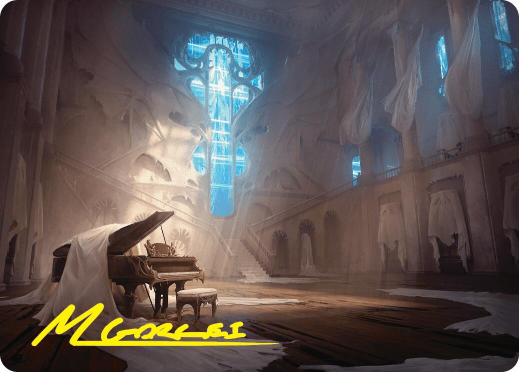 Plains Art Card (Gold-Stamped Signature) [Duskmourn: House of Horror Art Series] | Gear Gaming Bentonville
