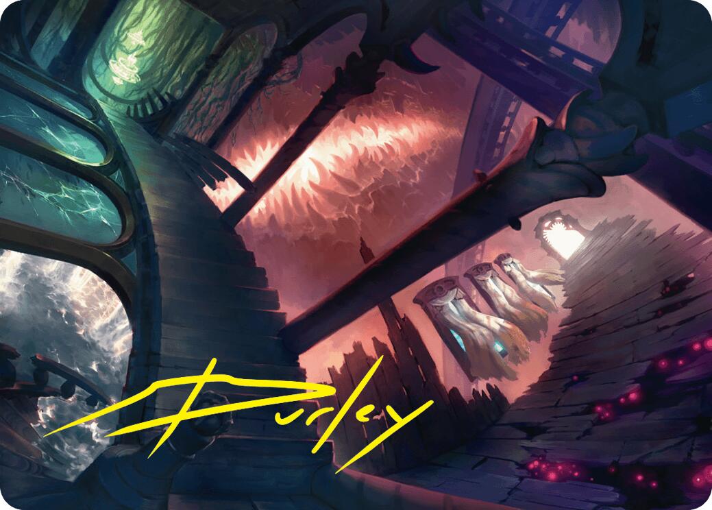 Terramorphic Expanse Art Card (Gold-Stamped Signature) [Duskmourn: House of Horror Art Series] | Gear Gaming Bentonville