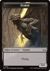 Demon // Bird Double-Sided Token [Duskmourn: House of Horror Commander Tokens] | Gear Gaming Bentonville