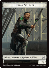 Human Soldier // Scarecrow Double-Sided Token [Duskmourn: House of Horror Commander Tokens] | Gear Gaming Bentonville