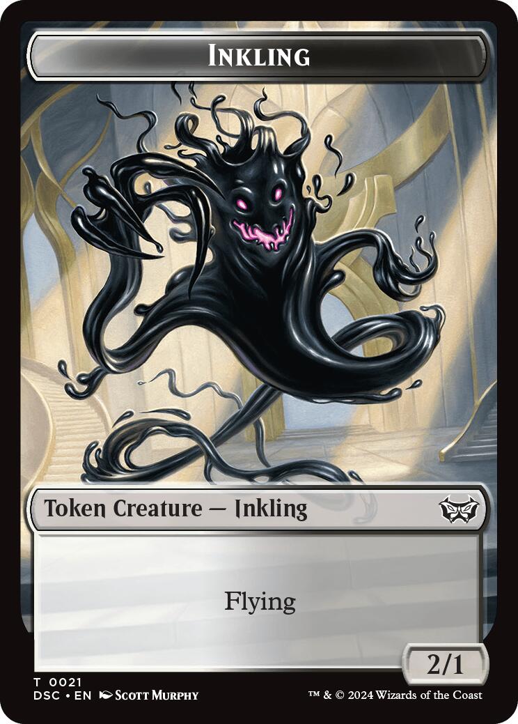 Inkling // Scarecrow Double-Sided Token [Duskmourn: House of Horror Commander Tokens] | Gear Gaming Bentonville