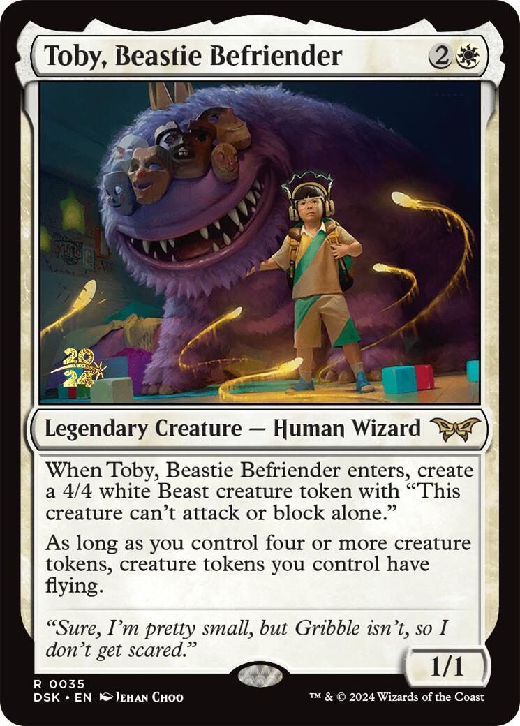 Toby, Beastie Befriender [Duskmourn: House of Horror Prerelease Promos] | Gear Gaming Bentonville