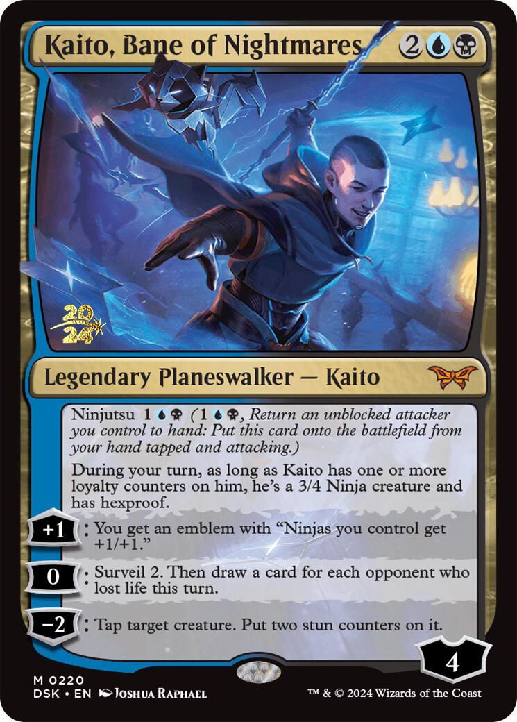 Kaito, Bane of Nightmares [Duskmourn: House of Horror Prerelease Promos] | Gear Gaming Bentonville