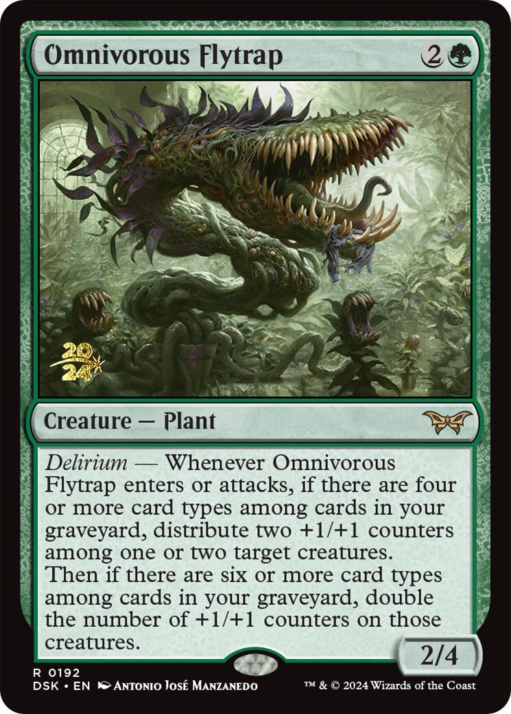 Omnivorous Flytrap [Duskmourn: House of Horror Prerelease Promos] | Gear Gaming Bentonville