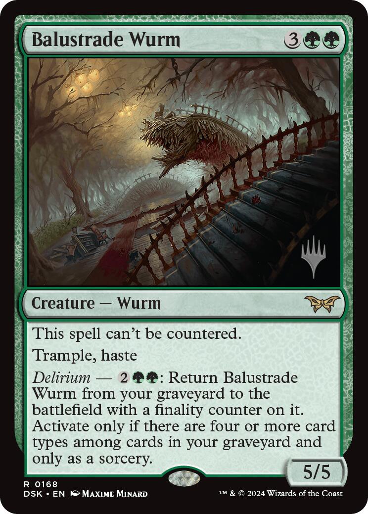 Balustrade Wurm [Duskmourn: House of Horror Promos] | Gear Gaming Bentonville