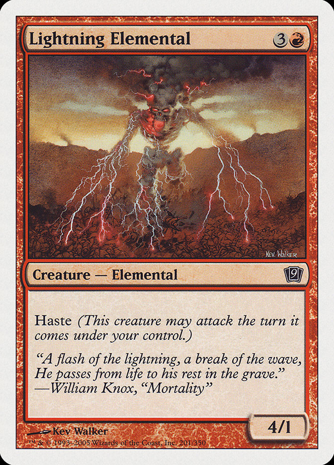 Lightning Elemental [Ninth Edition] | Gear Gaming Bentonville