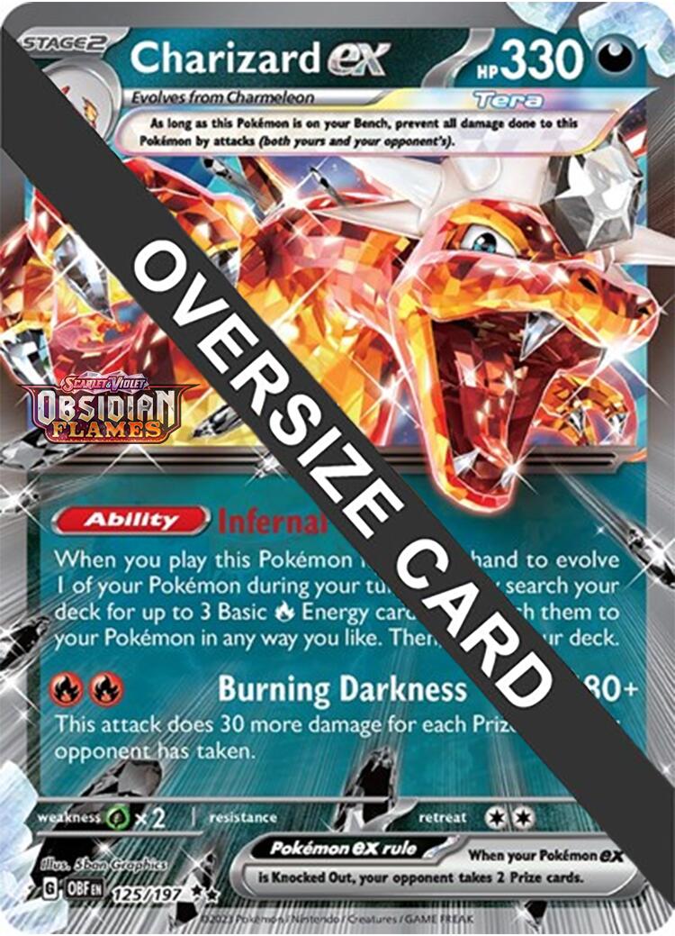 Charizard ex (125/197 - Jumbo Card) [Scarlet & Violet: Obsidian Flames] | Gear Gaming Bentonville