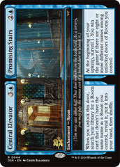 Central Elevator // Promising Stairs [Duskmourn: House of Horror Prerelease Promos] | Gear Gaming Bentonville