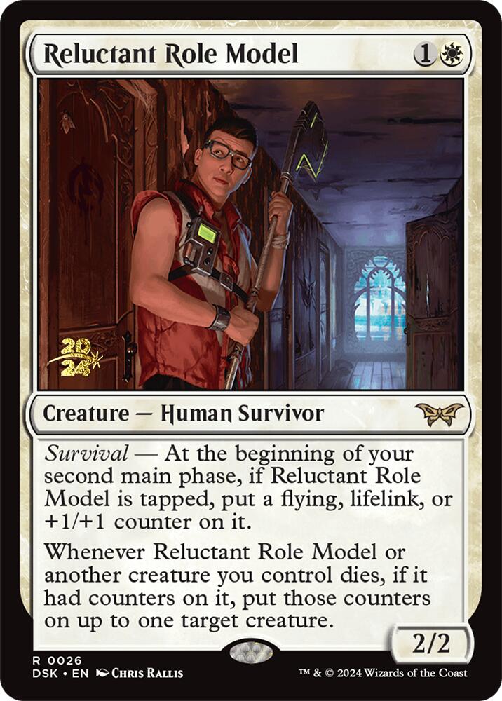 Reluctant Role Model (0026) [Duskmourn: House of Horror Prerelease Promos] | Gear Gaming Bentonville