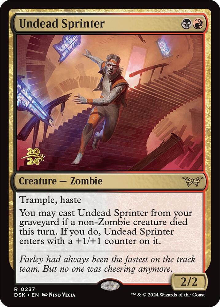 Undead Sprinter [Duskmourn: House of Horror Prerelease Promos] | Gear Gaming Bentonville