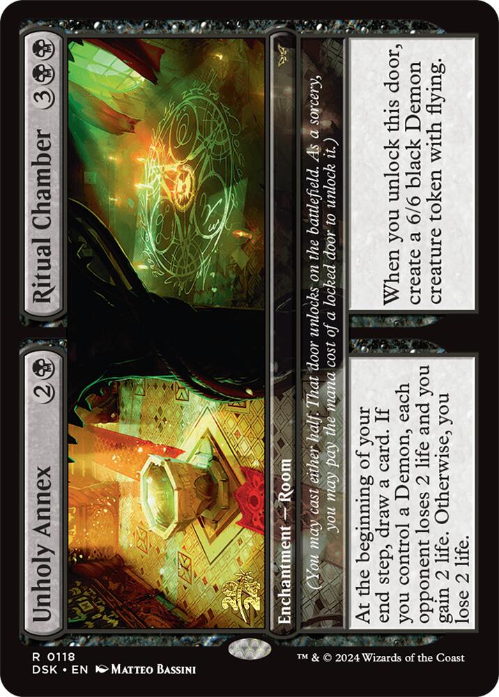 Unholy Annex // Ritual Chamber [Duskmourn: House of Horror Prerelease Promos] | Gear Gaming Bentonville