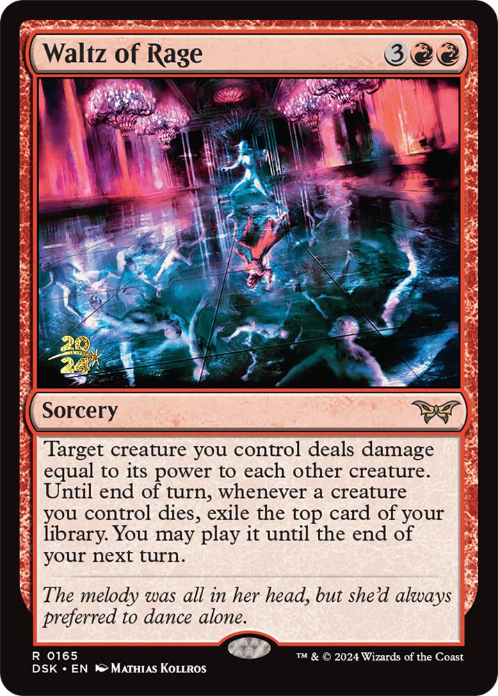 Waltz of Rage [Duskmourn: House of Horror Prerelease Promos] | Gear Gaming Bentonville